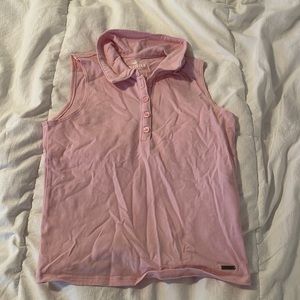 Hollister Pink Collared Top